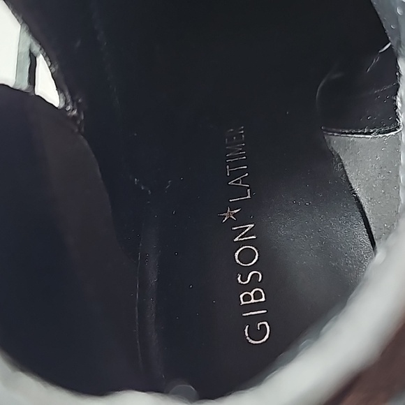 Gibson Latimer Rachel Bootie Ankle Boots Women’s Sz 9 Black Leather Stacked Heel - Picture 12 of 16